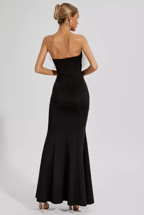 Slimming Bow Strapless Mermaid Dress | Magic Stories