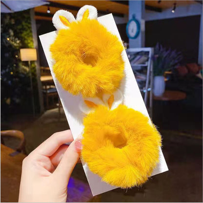 Hair Rope Simple New Bunny Ears Plush Hair | Magic Stories