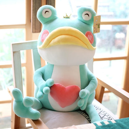 Cute Plush Toy With Big Mouth Love Frog Doll — detail