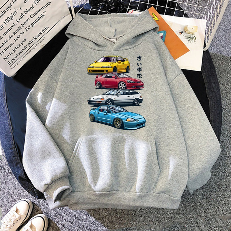 Anime Initial D Hoodie JDM Mix Civic CRX Integra Gedruck T Ho — detail