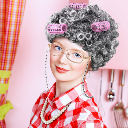 Flower White Grandma Wig Performance | Magic Stories
