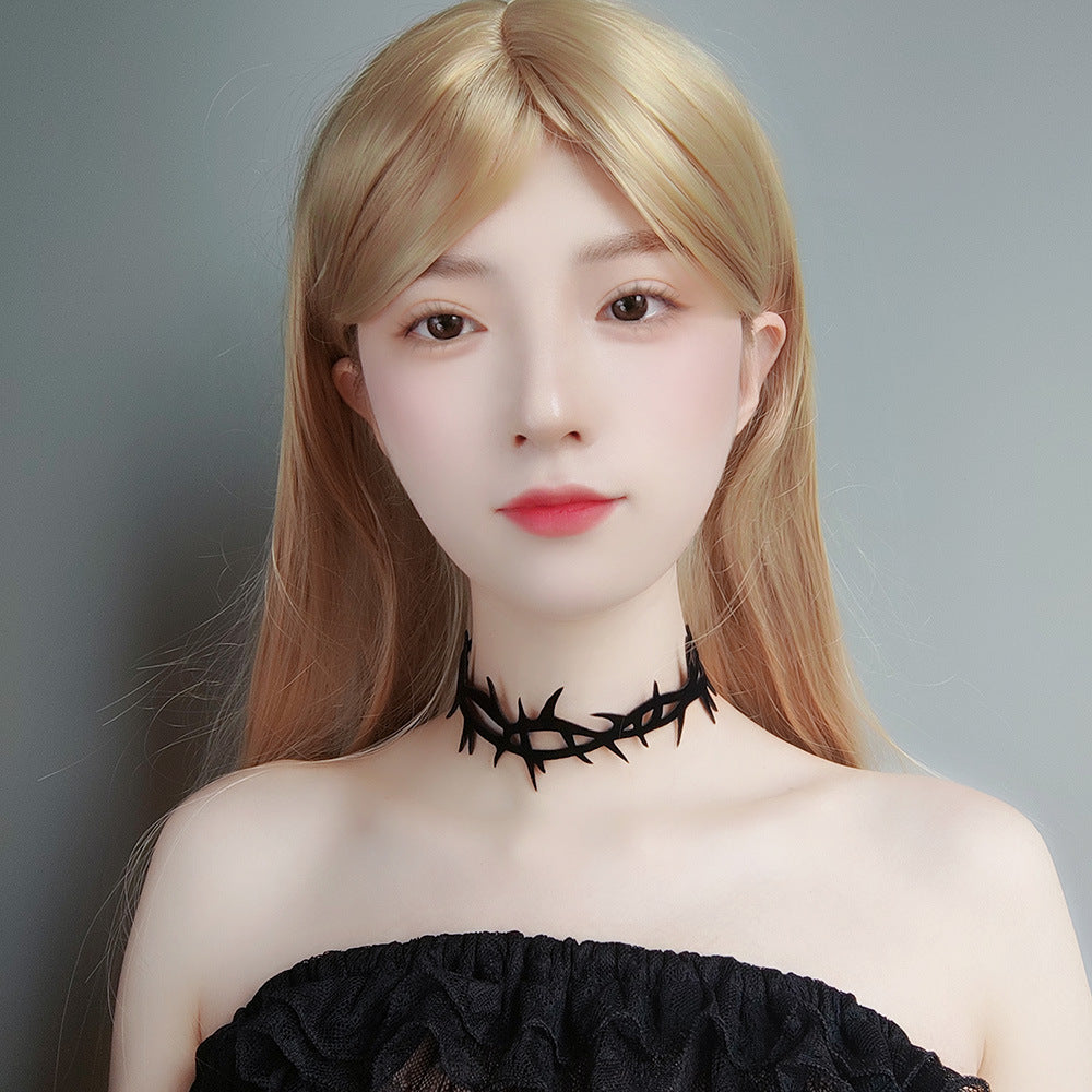 Halloween Witch Cosplay Thorns Necklace — back view