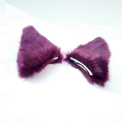 Purple Plush Cat Fox Universal Ears Cosplay | Magic Stories