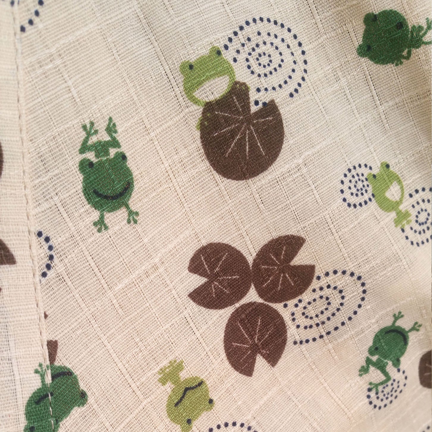 Pure Cotton Children's Flat Yukata — back view