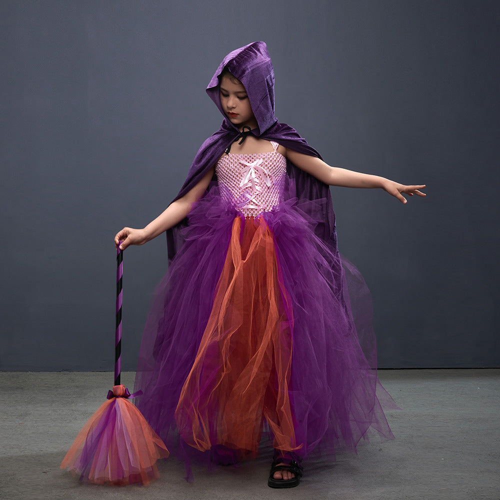 Halloween Costume Witch Children Dress Cloak | Magic Stories