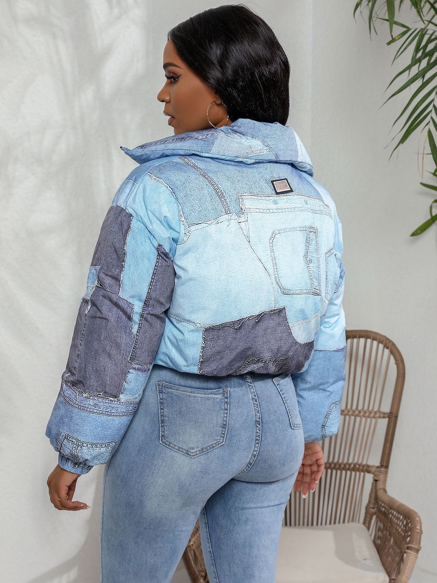 Jacket Denim Printing Cotton Coat Jacket — detail