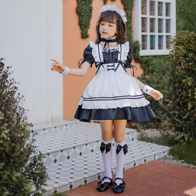 Japan Girl's Black Maid Costume Loli Maid | Magic Stories