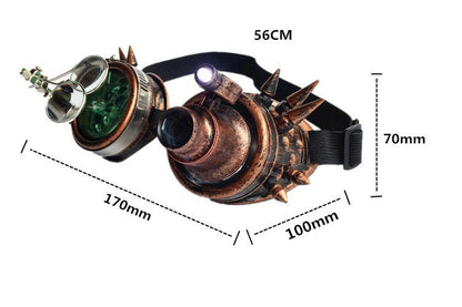 Halloween Steampunk Goggles Plus LED Lights | Magic Stories