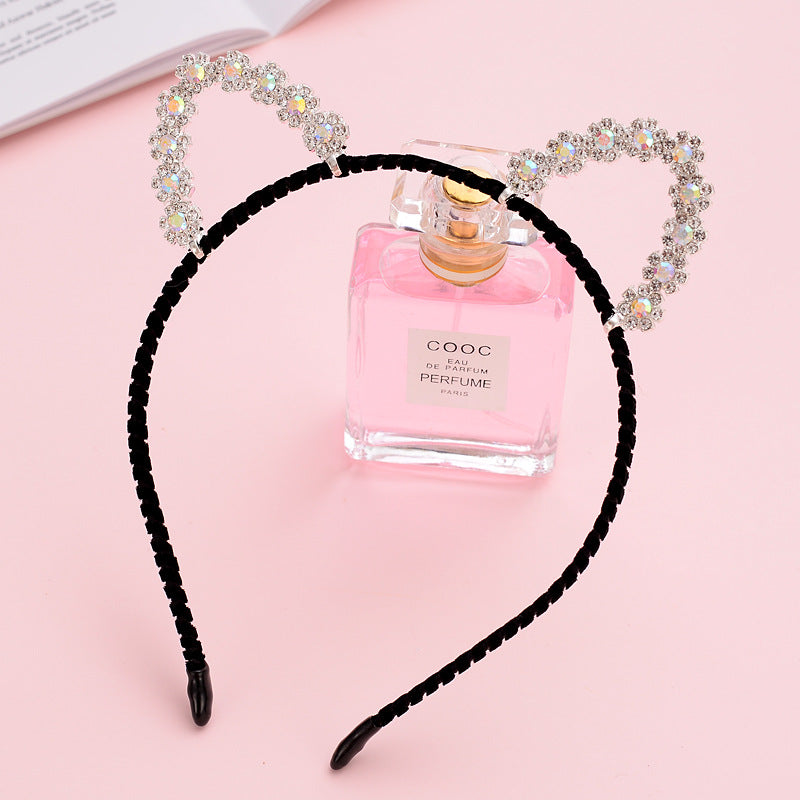 Cute Handmade Diamond Little Devil Cat Ear Headband — packaging