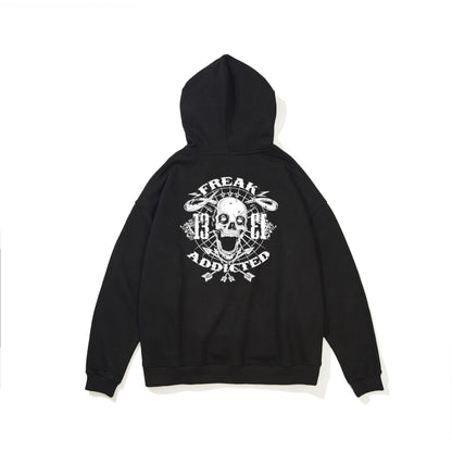Hoodie Skeleton Couple Pullover And Hoodie — back view