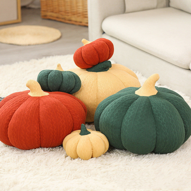Pumpkin Round Silk Plush Pillow | Magic Stories