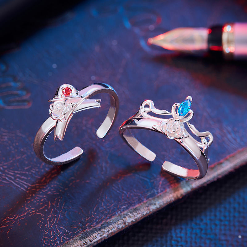 Anime Alloy Ring Ornament — in use