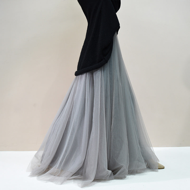 Pleated Skirt Mesh Skirt Women's Fairy Gauze | Magic Stories