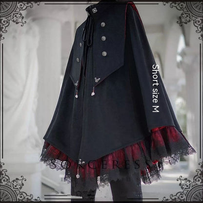Monarch Black Cloak Costume Cos Japanese | Magic Stories