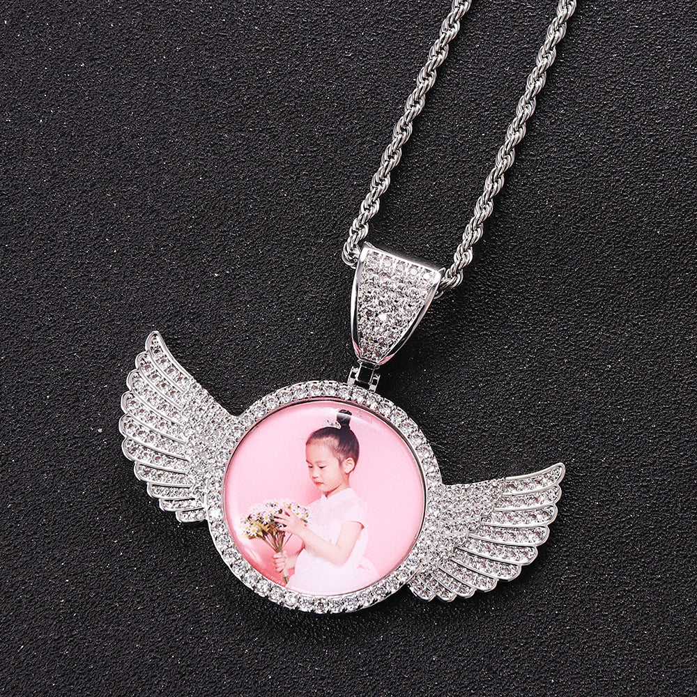 Angel Wings Photo Frame Necklace | Magic Stories