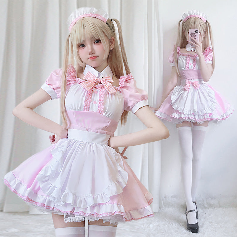 Japanese Anime Maid Costume Cute Maid Ware Soft Girl Cosplay Cat Lolita — side view