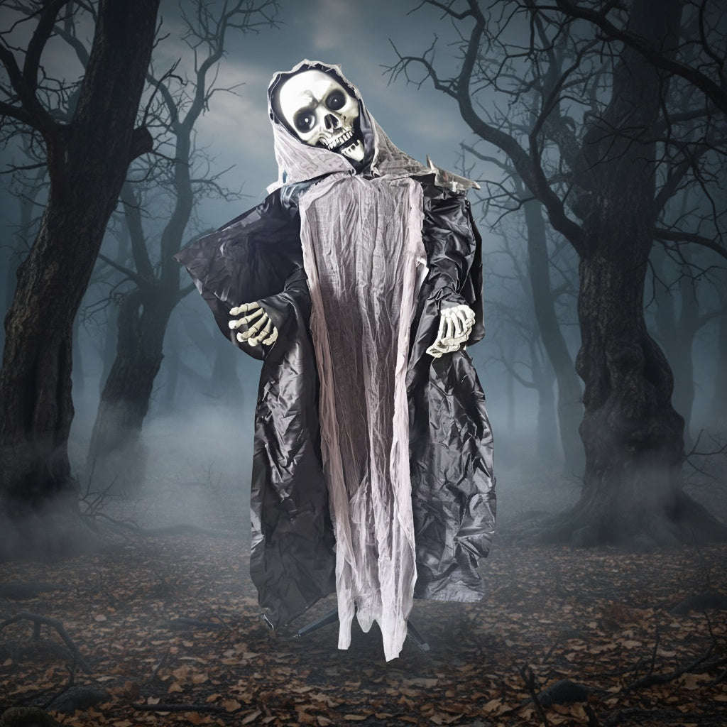 Halloween Grim Reaper Animated Decorative Prop
