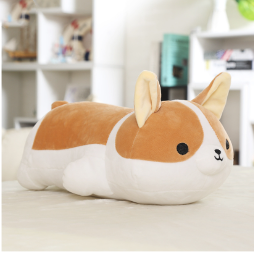 Cute Corgi Dog Plush Toy Stuffed Soft Animal Cartoon Pillow Lovely Christmas Gift for Kids Kawaii Valentine — side view