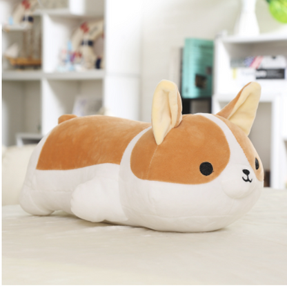 Cute Corgi Dog Plush Toy Stuffed Soft Animal Cartoon Pillow Lovely Christmas Gift for Kids Kawaii Valentine — side view