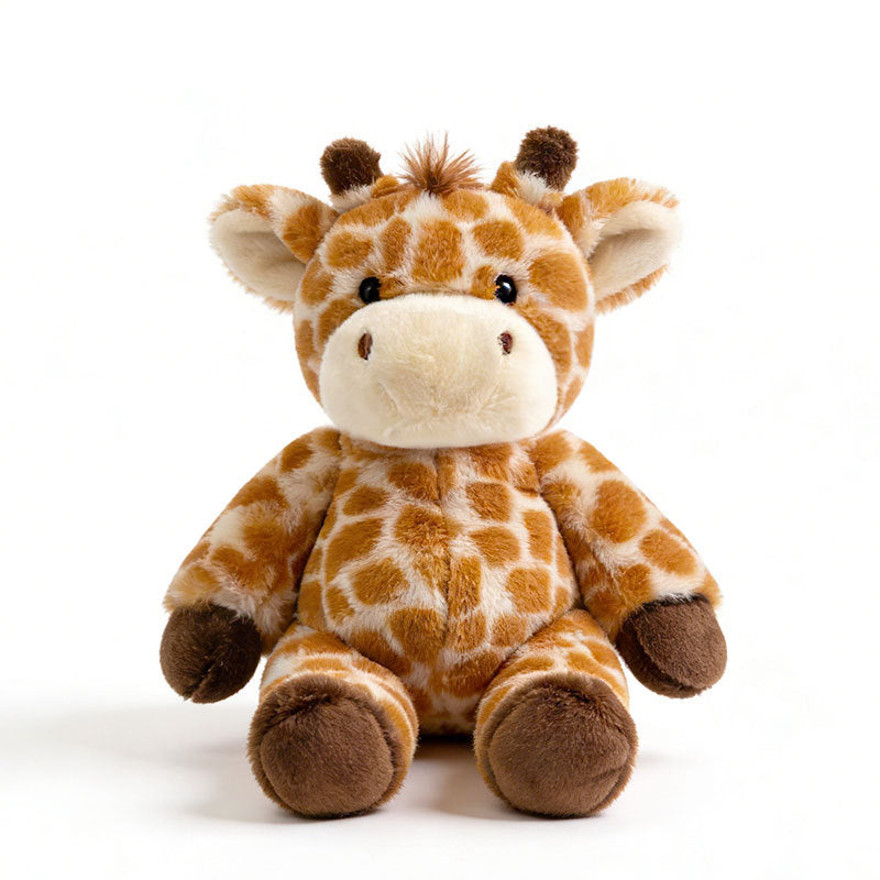 Long-legged Seated Giraffe Plush Toy, Red | Magic Stories