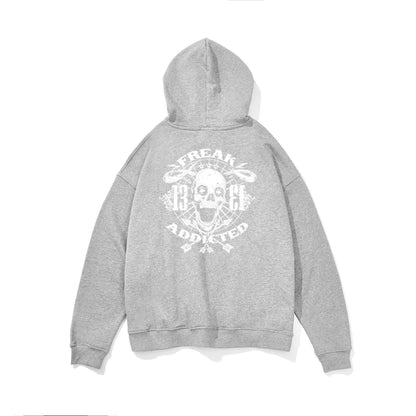 Hoodie Skeleton Couple Pullover And Hoodie — back view