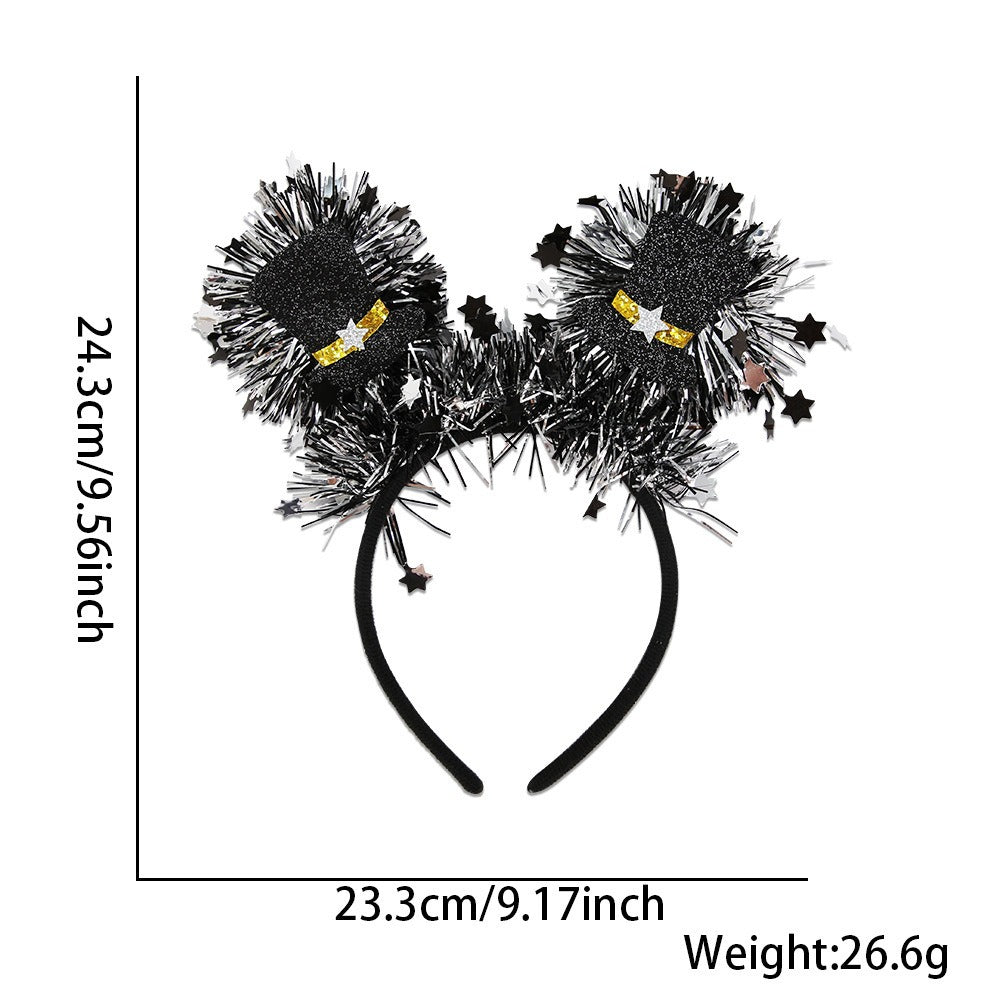 Happy New Year Headband Party Headband — back view