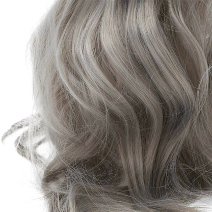 Brown Gold Blonde Long Wavy Wig Synthetic Curly Hair Cosplay Fashion — packaging