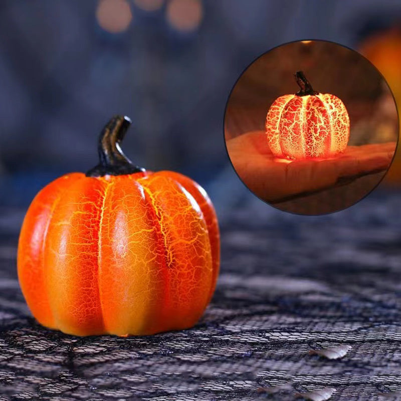 Halloween Pumpkin Lantern LED — back view