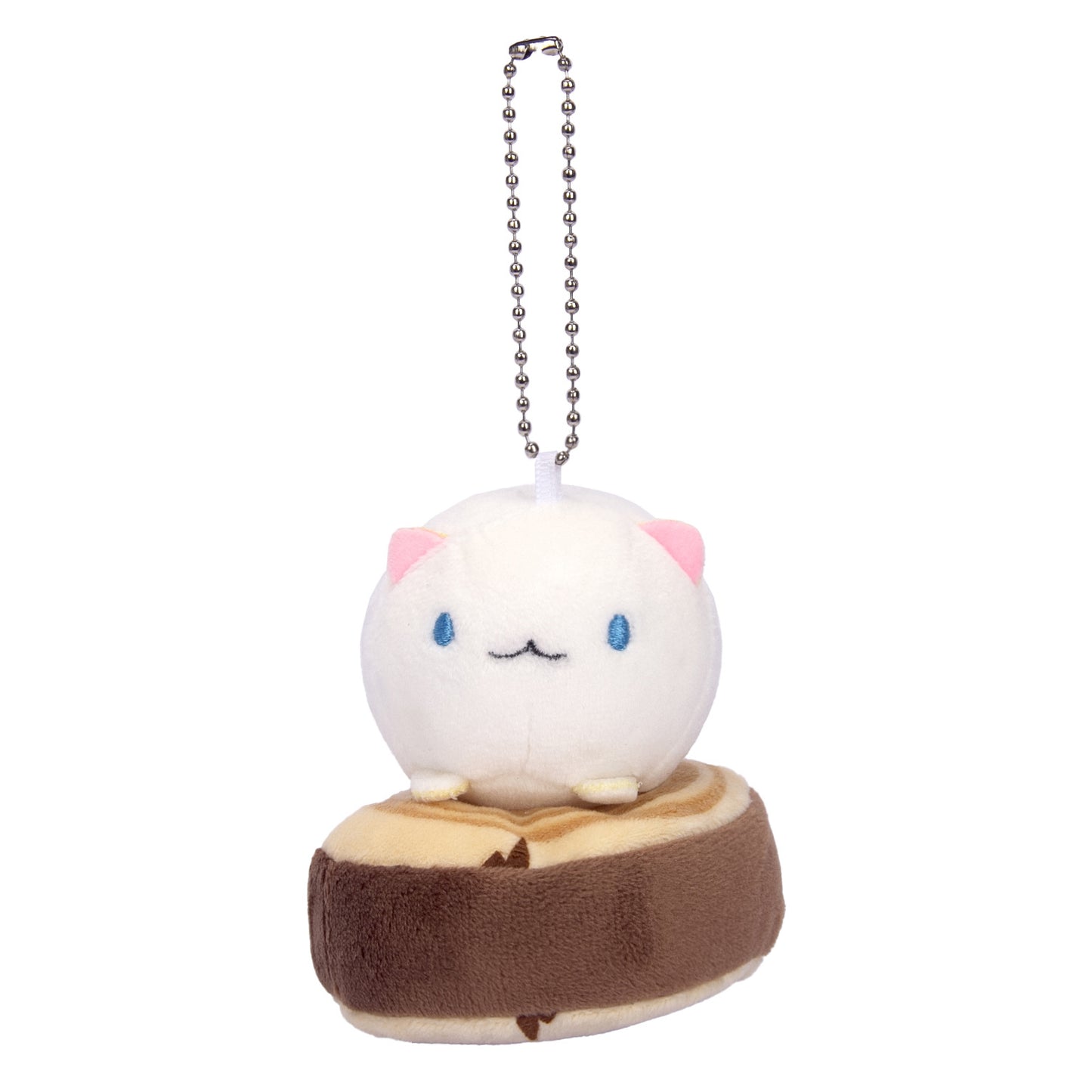 Cartoon Girlish Cat Plush Toy Plush Doll Keychain Pendant — back view