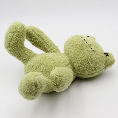 Green Cute Little Frog Plush Toy Ragdoll Girl Lonely Frog Doll Doll — back view