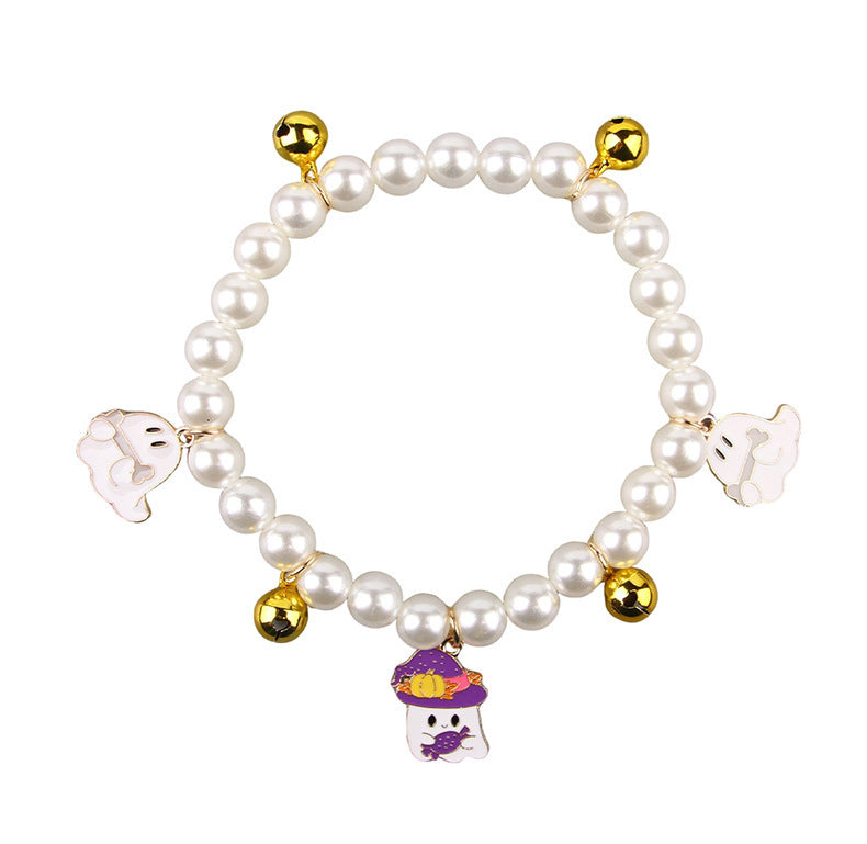Pet Pearl Necklace - Halloween — scale reference