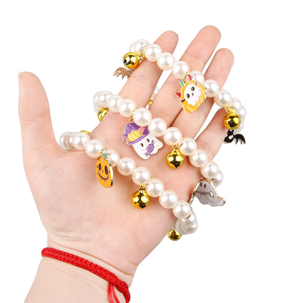 Pet Pearl Necklace Halloween