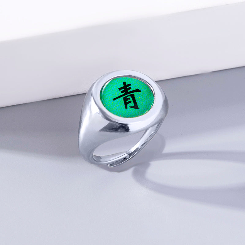 Cosplay Anime Akatsuki Member Sign Ring — detail