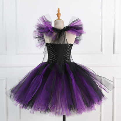 Halloween Girls' Clothing Pettiskirt Cosplay Performance Skirt Suit — in use