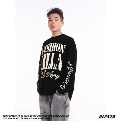 Gothic-style Streetwear Mens Long-sleeve | Magic Stories