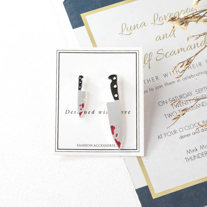 Fashion Harajuku Asymmetric Stud Earrings — side view