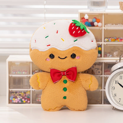 Cream Gingerbread Man Pillow Plush Toy | Magic Stories