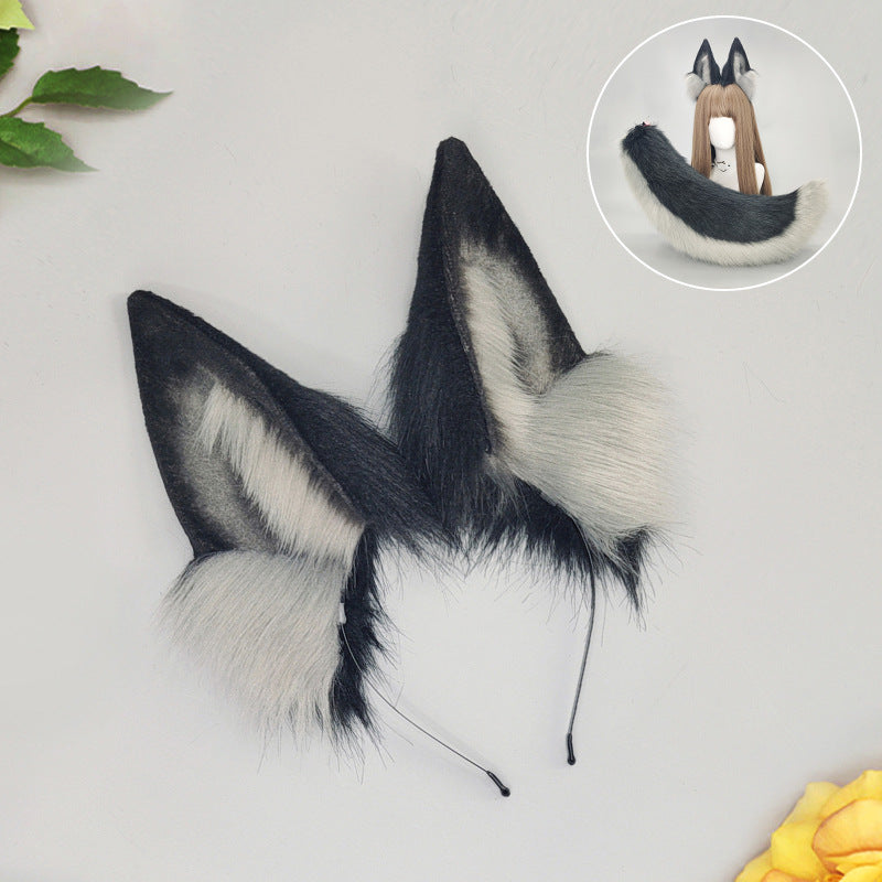 Handmade Anime Animal Ears Headband — scale reference