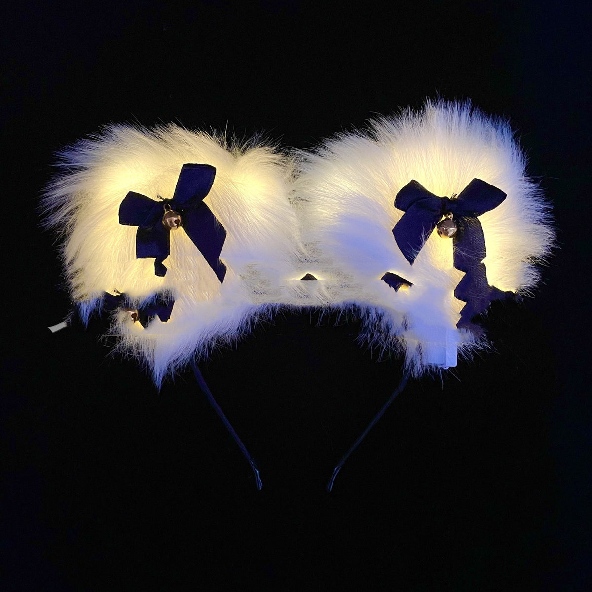 Glow Plush Bell Fox Cat Ear Headband | Magic Stories