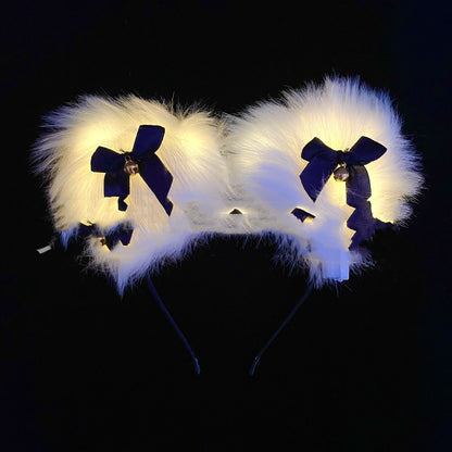 Glow Plush Bell Fox Cat Ear Headband | Magic Stories