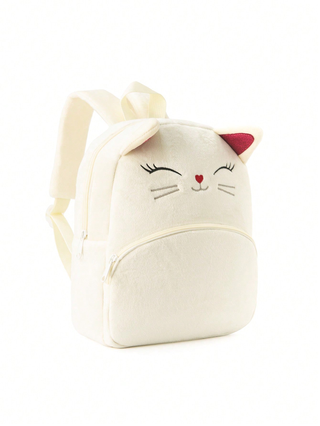 Cartoon Animal Plush Children's Backpack — scale reference