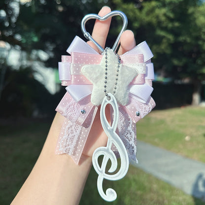 Anime-themed Bow-knot Keychain And Bag Charm | Magic Stories