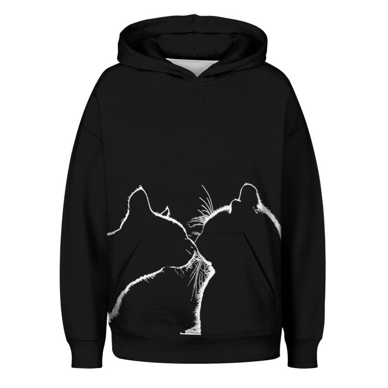 2022 Animal Pattern 3D Printed Hooded Autumn | Magic Stories