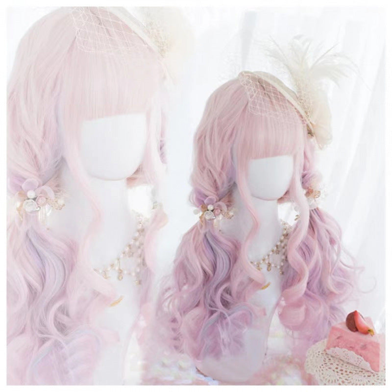 Creative And Versatile Japanese-style Lolita Long Curly Cosplay Wig — detail