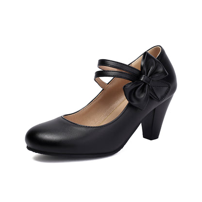 Bow-knot Maid Outfit High-heeled Pumps | Magic Stories