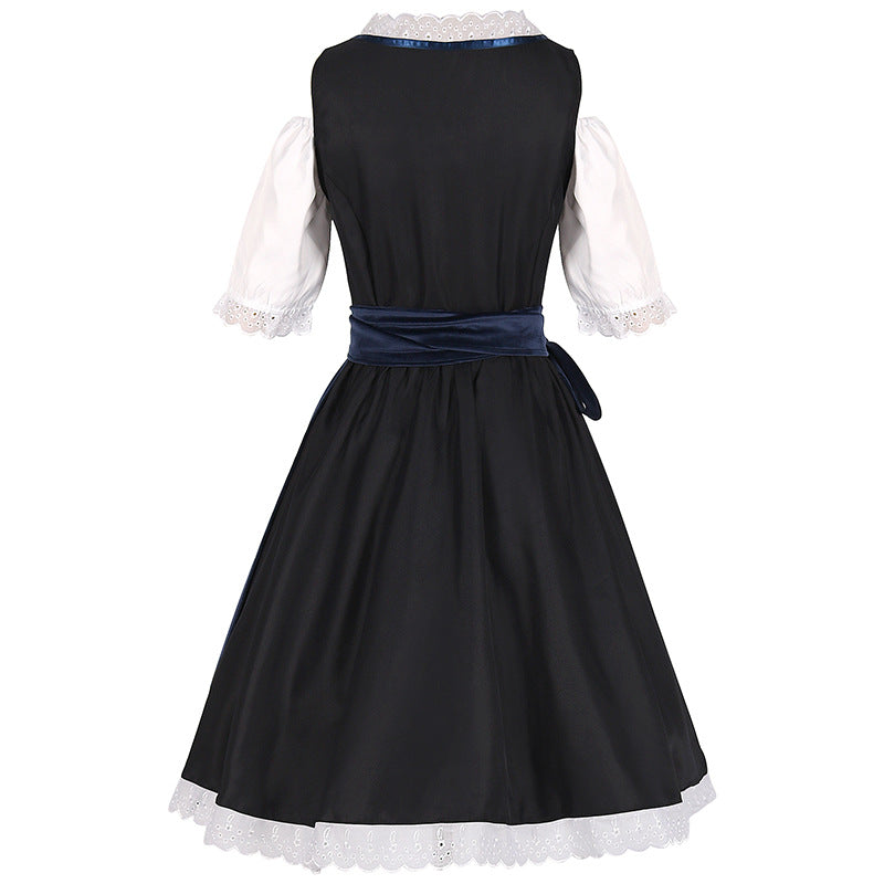 German Halloween Costume Maid Costume — side view