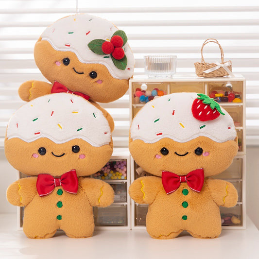 Cream Gingerbread Man Pillow Plush Toy | Magic Stories