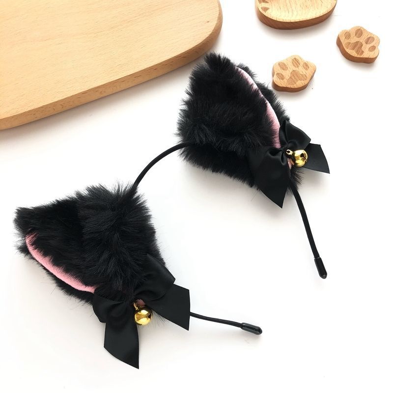 Cute Fox Ears Headdress Photo Cat Maid — side view