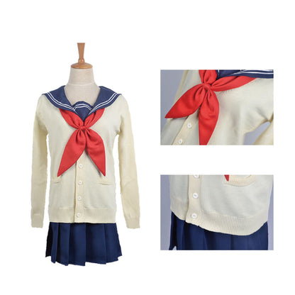 Cosplay Costume Sailor Suit Preppy Style JK — back view