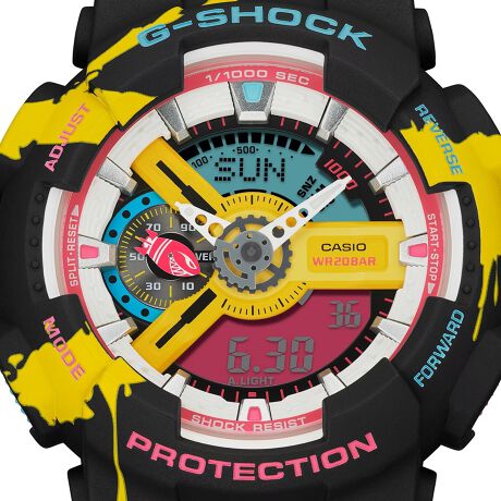 G-SHOCK x LEAGUE OF LEGENDS - GA-110LL-1AJR — scale reference